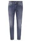 Dondup Cuffed Denim Jeans In Medium Denim