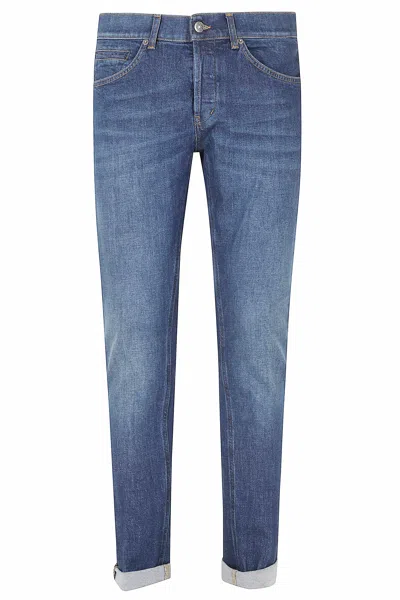 Dondup Blue Medium George Rolled Cuffs Skinny Pants