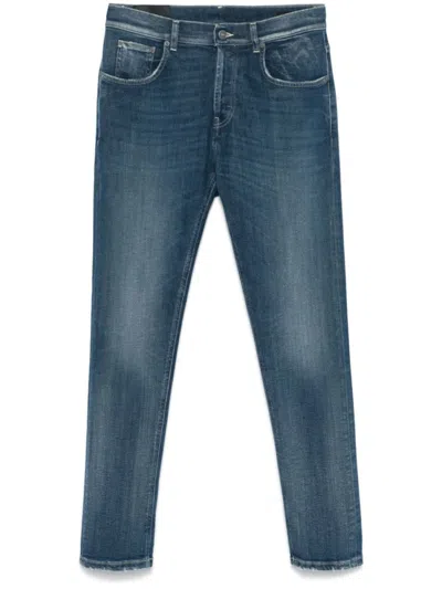 Dondup Blue Mid-rise Jeans