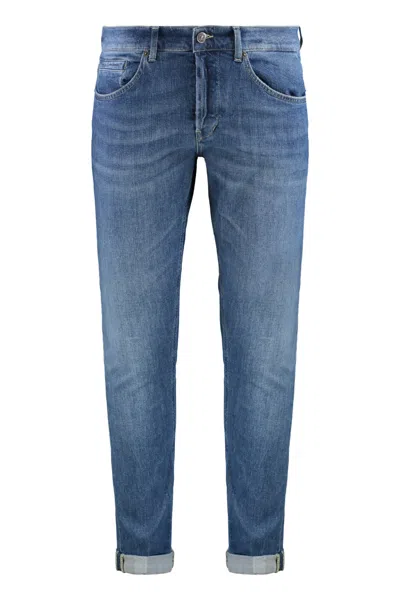 Dondup Whiskered-effect Jeans In Blue