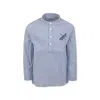 Dondup Blue Shirt For Boy With Logo In Blue