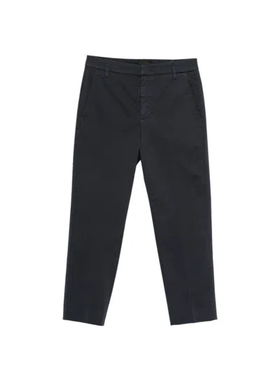 Dondup Blue Straight Jeans In Black
