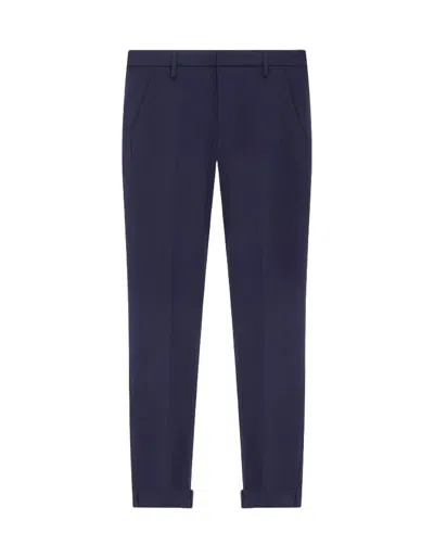 Dondup Blue Straight-leg Five-pocket Jeans