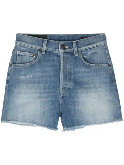 Dondup Blue Stretch-cotton Shorts