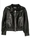 Dondup Zip-front Jacket In Black