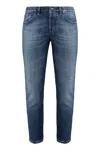 Dondup Brighton 5-pocket Straight-leg Jeans In Blue