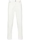 Dondup Denim Trousers With Belt Loops In White