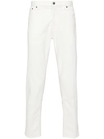 Dondup Denim Trousers With Belt Loops In White