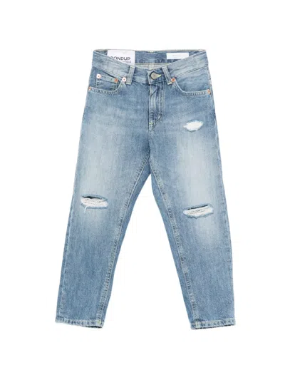 Dondup Kids' Brighton Distressed Jeans In Blue