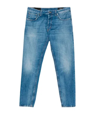 Dondup Brighton Faded Straight-leg Jeans In Blue