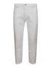 Dondup Trousers With Back And Front Pockets In White