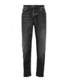 Dondup Brighton Jeans In Stretch Cotton In Black