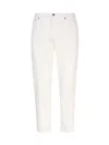 Dondup Stretch Denim Jeans Belt Loops In Bianco