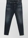 Dondup Brighton Straight Cut Denim Trousers In Blue