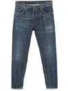 Dondup Distressed Denim Trousers Featuring Whiskering