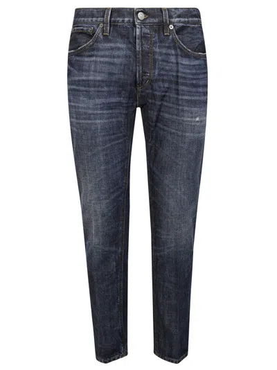 Dondup Bringhton Trousers Faded Effect In Blue