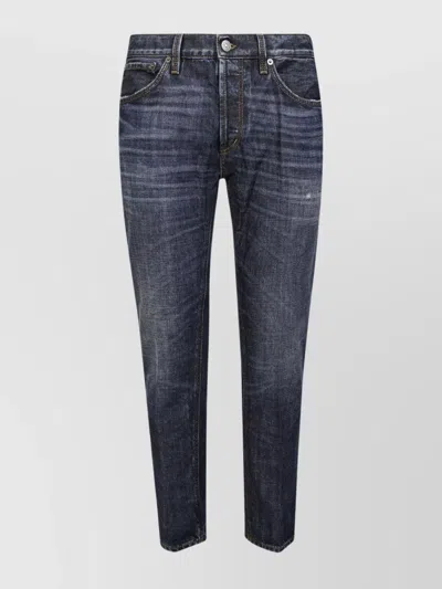 Dondup Bringhton Trousers Faded Effect In Blue