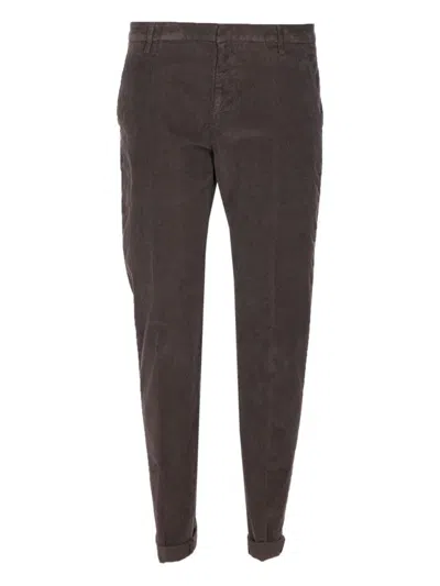 Dondup Brown Corduroy Jeans With Tailored Fit