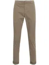 Dondup Belt Loop Belt Casual Pants In Brown