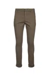 Dondup Rolled Cuffs Trousers Featuring Pockets In Brown