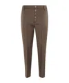 Dondup Nima Button-fastening Trousers In Brown