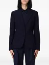 Dondup Button Blazer In Black