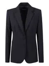 Dondup Button Blazer In Blue