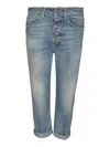 Dondup Button-front Denim Trousers In 800