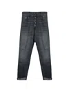 Dondup Button-embellished Jeans In Gray