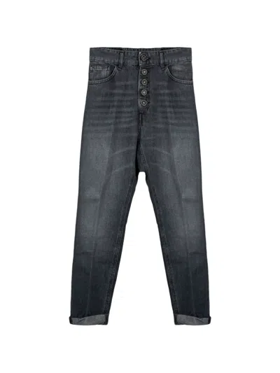 Dondup Button-embellished Jeans In Gray