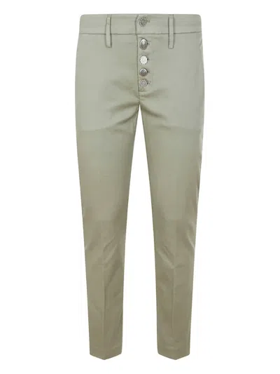 DONDUP BUTTON-EMBELLISHED TROUSERS