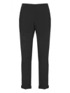 Dondup Button-fastening Cuffed Trousers In Black