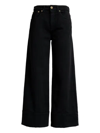Dondup Button-fastening Jeans In Black