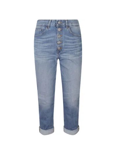 Dondup Button-fastening Jeans In Blue