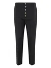 Dondup Button-fastening Pocket Tailored Trousers In Black