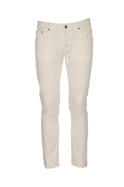 Dondup Button Fitted Trousers In Neutral