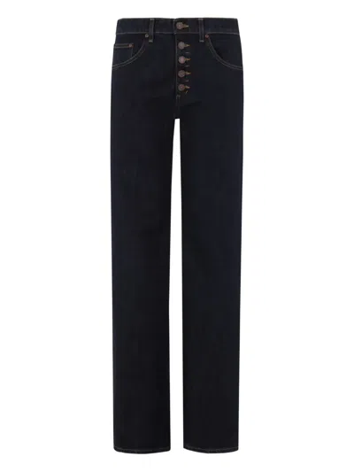 Dondup Loose-fit Denim Jeans In Animal Print