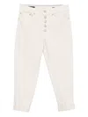 Dondup Button-fly Jeans In White