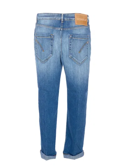Dondup Button-fly Patch-pocket Jeans In Blue