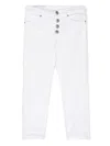 Dondup Button-fly Straight Jeans In White