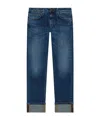 Dondup Button-fly Straight-leg Jeans In Blue