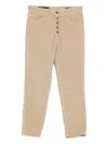 Dondup Koons Bot Gioie 5-pocket Pants In Neutral