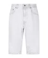 Dondup Button-front Denim Shorts In White