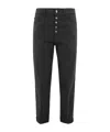 Dondup Button Front Lounge Pants In Black