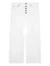 Dondup Button-front Midi Skirt In White