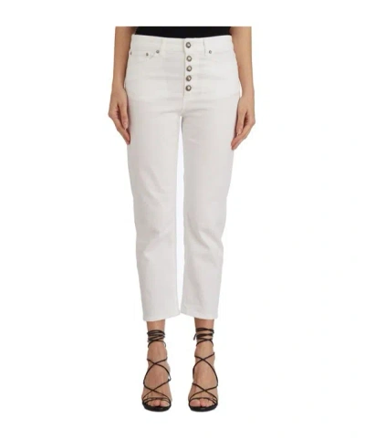 DONDUP BUTTON-FRONT SLACKS