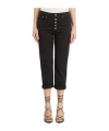 Dondup Button-front Slacks In Black