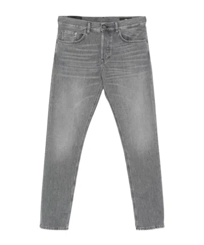 Dondup Kids' Button Jeans In Gray
