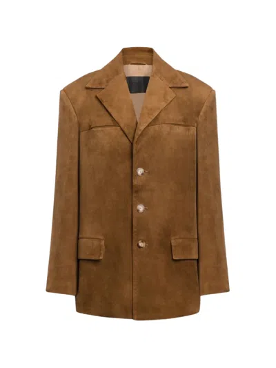 DONDUP BUTTON SUEDE BLAZER