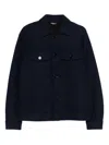 Dondup Button-up Overshirt In Blue